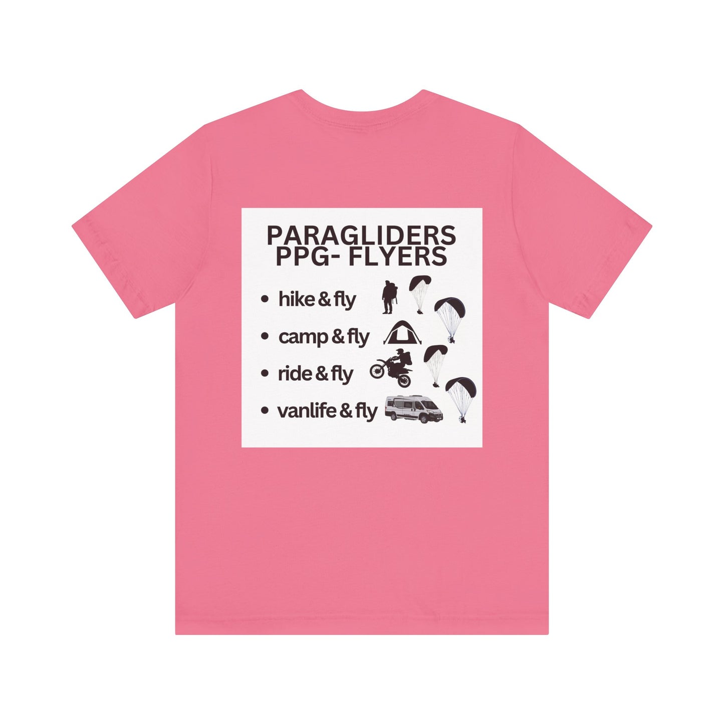 Paragliders & PPG Flyers both adventure t-shirt